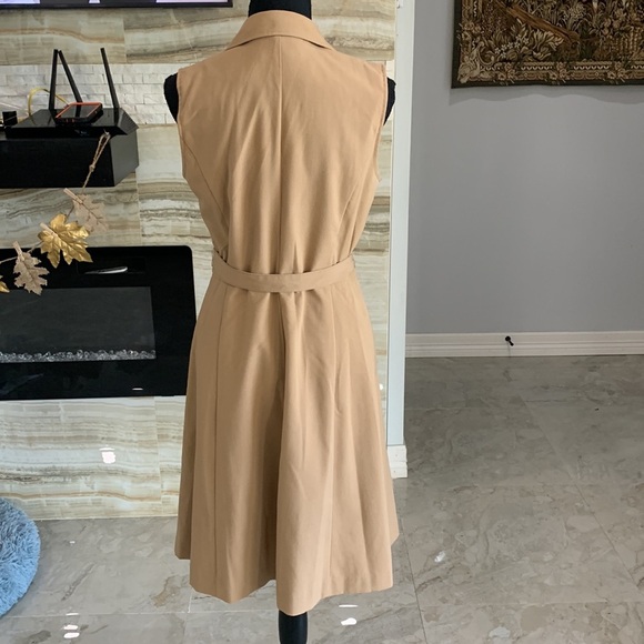 Women’s Sandra Darren Tan Dress Size 8 - Picture 6 of 16